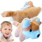 PLUSZAK MASKOTKA PIESEK Z MERDAJĄCYM OGONKIEM NACIĄGANY PRZYTULANKA RUDY