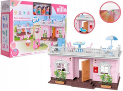 DOMEK DLA LALEK VILLA MY DREAM HOUSE ASKATO AKCESORIA MEBELKI ŚWIECI