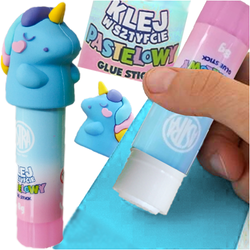 KLEJ W SZTYFCIE ASTRA SZKOLNY 8G WYDAJNY MOCNY Z FIGURKĄ JEDNOROŻEC - 3 szt