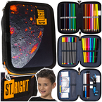 PIÓRNIK SZKOLNY Z WYPOSAŻENIEM POTRÓJNY ST.RIGHT WUKLANICZNY KSIĘŻYC