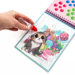 KOLOROWANKA WODNA MAGICZNA WIELOKROTNA ZWIERZĄTKA UROCZE KOTKI KIDEA