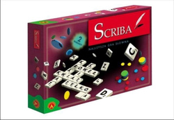 GRA PLANSZOWA SŁOWNA SCRIBA PL + ZEGAREK SCRABBLE