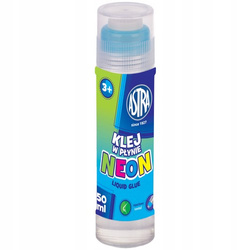 KLEJ W PŁYNIE ASTRA SZKOLNY 50ml NEON WYDAJNY MOCNY PRZEZROCZYSTY - 5 szt.