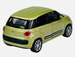 FIAT 500L 2013 ZŁOTY METALOWY MODEL SAMOCHODZIK KOLEKCJONERSKI WELLY