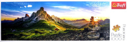 PUZZLE 1000 ELEMENTÓW PANORAMA PASSO DI GIAU DOLOMITY UKŁADANKA TREFL 29038