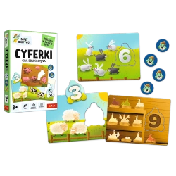 GRA EDUKACYJNA DLA DZIECI CYFERKI MAŁY ODKRYWCA UKŁADANKA TREFL 02810