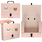 TWARDA TECZKA SZKOLNA Z RĄCZKĄ C4 XL BB FRIENDS GIRLS INTERDRUK