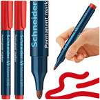 MARKER PERMANENTNY PISAK SCHNEIDER MAXX 130 OKRĄGŁY CZERWONY 1-3mm - 2 szt.