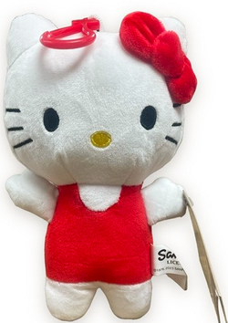 HELLO KITTY MASKOTKA PLUSZAK PRZYTULANKA 18CM KOTEK ZAWIESZKA