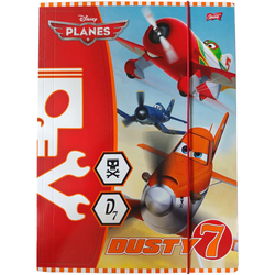 TECZKA Z GUMKĄ A4 SAMOLOTY PLANES DUSTY - UNIPAP