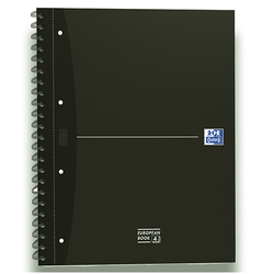 KOŁONOTATNIK ZESZYT A4+ 120 KARTEK W KRATKĘ NA SPIRALI EUROPEAN 90g OXFORD