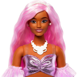 BARBIE DELUXE STYLE LALKA MODOWA W RÓŻOWEJ BŁYSZCZĄCEJ SUKIENCE MATTEL