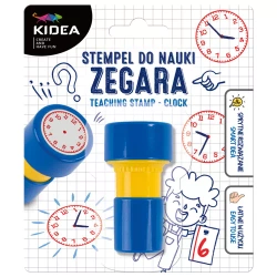 STEMPEL PIECZĄTKA DO NAUKI ZEGARA GODZIN NA ZEGARZE DLA DZIECI KIDEA