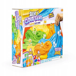 PIASEK KINETYCZNY PACHNĄCY PUSZYSTY ZESTAW KREATYWNY Z AKCESORIAMI SCENTOS