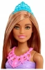 LALKA BARBIE DREAMTOPIA KSIĘŻNICZKA BRUNETKA NIEBIESKA SPÓDNICA 30CM MATTEL
