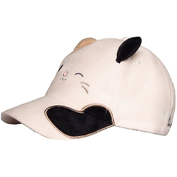 CZAPKA Z DASZKIEM SQUISHMALLOWS REGULOWANA PLUSZOWA KREMOWA KOTEK CAMERON