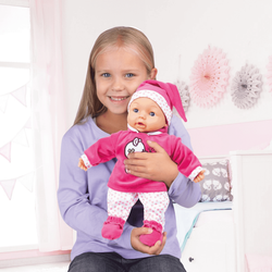 LALKA INTERAKTYWNA BOBAS Z ZESTAWEM LEKARZA ZABAWA W DOKTORA 38cm AKCESORIA