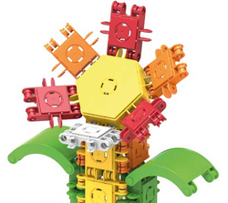 KLOCKI CLICFORMERS 50el KONSTRUKCYJNE EDUKACYJNE SAMOLOT AUTO KWIATEK 4w1