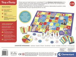 GRA PLANSZOWA EDUKACYJNA MATEMATYCZNA LOGICZNA NAUKA LICZENIA CLEMENTONI