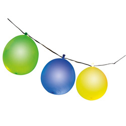 KOLOROWE BALONY DEKORACYJNE LAMPKI LED 10 SZTUK 4M