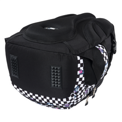 PLECAK SZKOLNY 4-KOMOROWY ST.RIGHT BP-01 SZACHOWNICA Z MOTYLAMI + NAKLEJKI