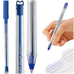 DŁUGOPIS NIEBIESKI PELIKAN HANG STICK 1.0mm BIUROWY SZKOLNY Z ZATYCZKĄ