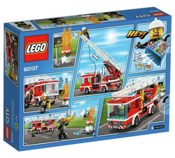 KLOCKI LEGO CITY 214 WÓZ STRAŻACKI Z DRABINĄ 60107