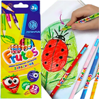 KREDKI OŁÓWKOWE ASTRA FRUTOS ZAPACHOWE OWOCOWE TRÓJKĄTNE 12 KOLORÓW