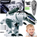 DINOZAUR T-REX ZDALNIE STEROWANY NA PILOT ROBOT 60cm CHODZI STRZELA MÓWI