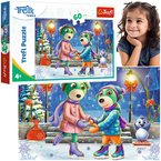 PUZZLE 60 EL. RODZINA TREFLIKÓW ZIMA U TREFLIKÓW UKŁADANKA TREFL 17383