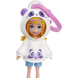 POLLY POCKET FIGURKA LALECZKA ZAWIESZKA UBRANKO BLUZA PANDA MATTEL