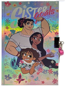 PAMIĘTNIK NA KŁÓDKĘ ENCANTO DISNEY SEKRETNY NOTES + DŁUGOPIS UV + NAKLEJKI