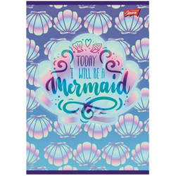 ZESZYT W 3 LINIE A5/16 KARTEK LAMINOWANY UNIPAP MAJEWSKI MERMAID SYRENKA 