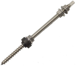 ŚRUBA DWUGWINTOWA Z ADAPTEREM FOTOWOLTAIKA M10X300 zestaw 6el. - 10 szt.