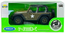 JEEP WRANGLER RUBICON 2007 METALOWY SAMOCHODZIK KOLEKCJONERSKI WELLY