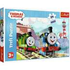 PUZZLE MAXI 24 TOMEK I PRZYJACIELE POCIĄGI LOKOMOTWY UKŁADANKA TREFL 14354