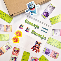 DOMINO GRA EMOCJE EDUKACYJNA PAMIĘCIOWA LOGICZNA OBRAZKOWA ALEXANDER