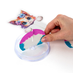 MAGICZNY BAŚNIOWY KOTEK Z KRYSZTAŁKÓW KREATYWNY EKSPERYMENT KIDEA