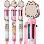 DŁUGOPIS AUTOMATYCZNY PUSHEEN KOTEK 6w1 0,7mm SZKOLNY STMAJEWSKI - 3 sztuki
