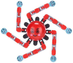 FIDGET SPINNER ROBOT CZERWONY ŚWIECI W CIEMNOŚCI