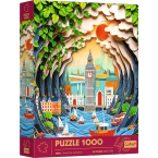PUZZLE 1000 ELEMENTÓW LONDYN Z EFEKTEM 3D UKŁADANKA 40-LECIE TREFL 40043