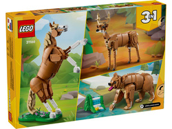 LEGO CREATOR 3w1 PIĘKNY KOŃ NIEDŹWIEDŹ JELEŃ ZWIERZĘTA KLOCKI 685 EL. 31166