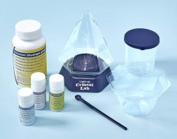 ŚWIECĄCE KRYSZTAŁOWE LABORATORIUM ZESTAW NAUKOWY LAMPKA LED BRAINSTORM