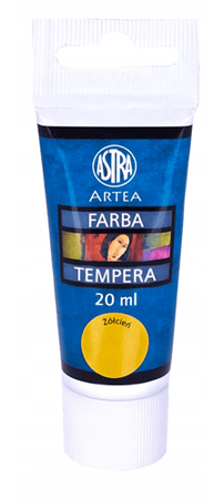 FARBY TEMPERA W TUBACH 6 KOLORÓW x 20ml ARTYSTYCZNE ASTRA ARTEA