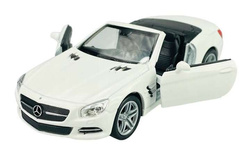 MERCEDES-BENZ SL 500 2012 BIAŁY METALOWY SAMOCHÓD KOLEKCJONERSKI WELLY 1:34