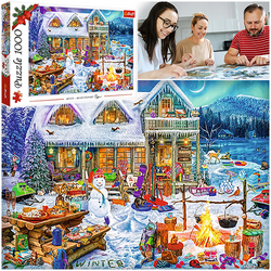 PUZZLE 1000 ZIMOWY CZAS ŚWIĘTA ZIMA BOŻE NARODZENIE UKŁADANKA TREFL 10948