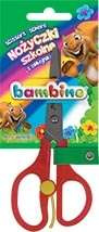 NOŻYCZKI BAMBINO Z ODBOJNIKIEM DLA PRAWORĘCZNYCH MAJEWSKI SZKOLNE - 5 szt.