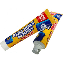 KLEJ SZKOLNY BIAŁY W TUBIE 45 ml DO PAPIERU MOCNY ASTRA - 10 sztuk