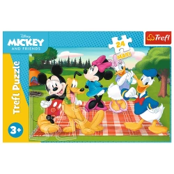 PUZZLE 24 ELEMENTY MAXI ULUBIONA MYSZKA MIKI UKŁADANKA 14380 TREFL
