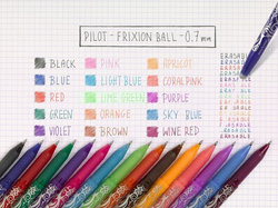 DŁUGOPIS WYMAZYWALNY PIÓRO PILOT FRIXION BALL 0.7mm FIOLETOWY - 3 sztuki